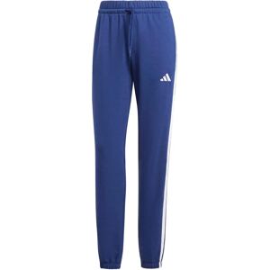 adidas Essentials 3-Stripes French Terry Cuffed Joggers - Blue - Joggers adidas Essentials 3-Stripes French Terry Cuffed Joggers - Blue - Joggers