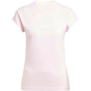 Adidas Roze Katoenen Slanke Pasvorm T-Shirt - T-Shirt Adidas Roze Katoenen Slanke Pasvorm T-Shirt - T-Shirt