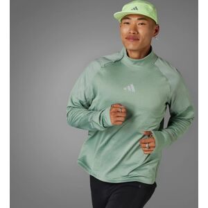 adidas Ultimate Hi Vis Reflective 1/2-Zip Top - Groen - Hardlopen adidas Ultimate Hi Vis Reflective 1/2-Zip Top - Groen - Hardlopen