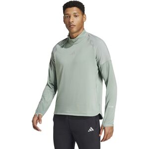 adidas Ultimate Hi Vis Reflective 1/2-Zip Top - Green - Running Top adidas Ultimate Hi Vis Reflective 1/2-Zip Top - Green - Running Top
