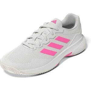 Adidas White/Lucid Pink Gamecourt Shoes - Tennis Footwear Adidas White/Lucid Pink Gamecourt Shoes - Tennis Footwear