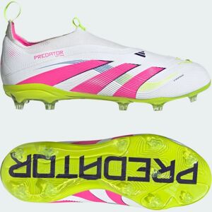 adidas Kids Predator Elite Laceless Firm Ground Boots - White adidas Kids Predator Elite Laceless Firm Ground Boots - White