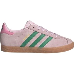 ADIDAS ORIGINALS GAZELLE KIDS - Læder, Rosa, Grøn, Sportssko ADIDAS ORIGINALS GAZELLE KIDS - Læder, Rosa, Grøn, Sportssko