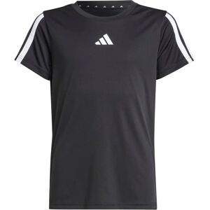 Adidas Kids Slim Fit Sport T-Shirt - Training & Casual - Black/White - 152 Adidas Kids Slim Fit Sport T-Shirt - Training & Casual - Black/White - 152