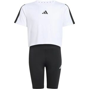 Adidas Sportswear JG Tr-es 3S Set - Barn - Svart-Vit Adidas Sportswear JG Tr-es 3S Set - Barn - Svart-Vit