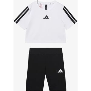 Adidas Sportswear JG Tr-es 3S Set - Black-White - Sportswear Set Adidas Sportswear JG Tr-es 3S Set - Black-White - Sportswear Set