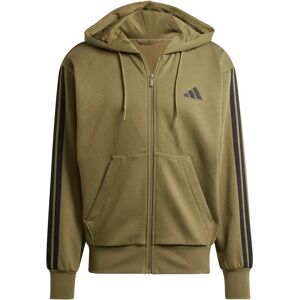adidas Sport Performance - Hoodie 3S FL FZ HD - Groen 4XL adidas Sport Performance - Hoodie 3S FL FZ HD - Groen 4XL