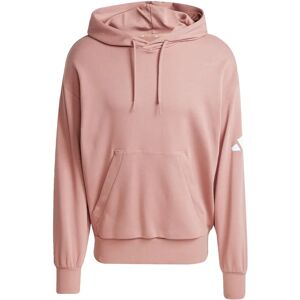 adidas Orange French Terry Hoodie - Loose Fit, 3 Stripes Logo, Recycled Materials adidas Orange French Terry Hoodie - Loose Fit, 3 Stripes Logo, Recycled Materials