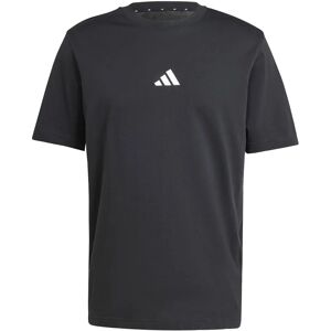 adidas Essential Small Logo Jersey T-Shirt - Black/White - Casual Sport adidas Essential Small Logo Jersey T-Shirt - Black/White - Casual Sport