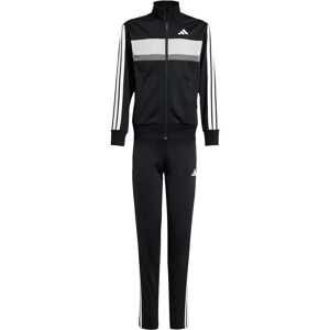 adidas Kids Seasonal Essentials Tiberio 3-Stripes Track Suit - Black adidas Kids Seasonal Essentials Tiberio 3-Stripes Track Suit - Black