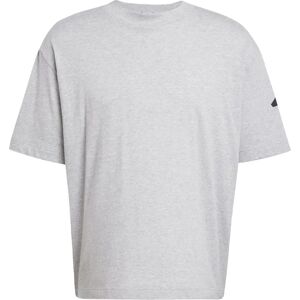 adidas Maglietta Grigia Oversize Logo 3 Strisce adidas Maglietta Grigia Oversize Logo 3 Strisce