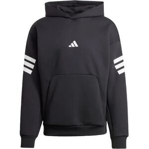 adidas M Felpa Casual con Cappuccio - 3 Strisce - Nero adidas M Felpa Casual con Cappuccio - 3 Strisce - Nero