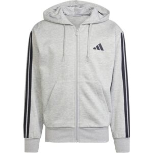 adidas M 3S FL FZ HD Grey Heather/Black Hooded Sweatshirt adidas M 3S FL FZ HD Grey Heather/Black Hooded Sweatshirt