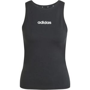 adidas Linear Slim Cotton Tank Top - Schwarz - Tanktop adidas Linear Slim Cotton Tank Top - Schwarz - Tanktop