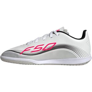 Adidas JP7452 Men's Soccer Shoes - Indoor F50 Messi Club, White/Red/Silver Adidas JP7452 Men's Soccer Shoes - Indoor F50 Messi Club, White/Red/Silver
