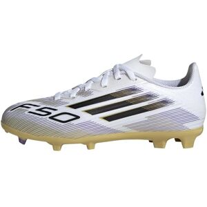 adidas F50 League Kids Football Boots - White adidas F50 League Kids Football Boots - White