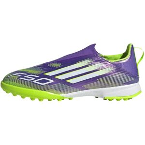 adidas F50 League Laceless Kids Football Boots - Purple adidas F50 League Laceless Kids Football Boots - Purple