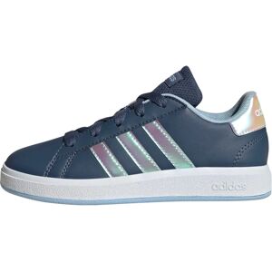 adidas Kids Grand Court Lifestyle Lace Tennis Shoes - Blue adidas Kids Grand Court Lifestyle Lace Tennis Shoes - Blue