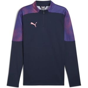 Puma Men Navy Sport Jersey with Quarter Zip Puma Men Navy Sport Jersey with Quarter Zip