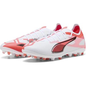 PUMA Ultra 5 Match MG White, Black, Glowing Red - Football Shoes PUMA Ultra 5 Match MG White, Black, Glowing Red - Football Shoes