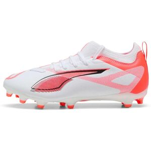 Puma Ultra Match Junior White/Red Football Boots - FG/AG Puma Ultra Match Junior White/Red Football Boots - FG/AG