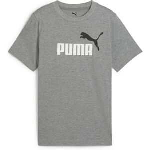 Puma Kinder Graues Logo-T-Shirt - T-Shirt Puma Kinder Graues Logo-T-Shirt - T-Shirt