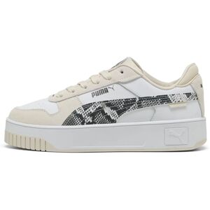 Baskets PUMA Carina Street Snake - Blanc Noir Neige Alpine - Sneakers - Publicité Baskets PUMA Carina Street Snake - Blanc Noir Neige Alpine - Sneakers - Publicité