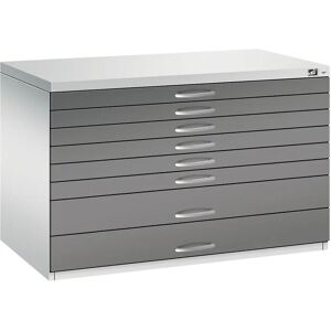 C+P Planschrank - 8 Schubladen - DIN A1 - lichtgrau C+P Planschrank - 8 Schubladen - DIN A1 - lichtgrau