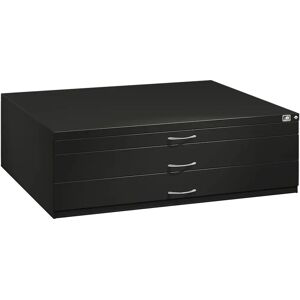 C+P Graues Stahlschrankschrank - 3 Schubladen, Modell CP 7200 C+P Graues Stahlschrankschrank - 3 Schubladen, Modell CP 7200