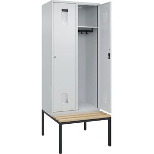 Armoire Evolo PLUS avec banc - Gris clair - Type d'armoire Armoire Evolo PLUS avec banc - Gris clair - Type d'armoire