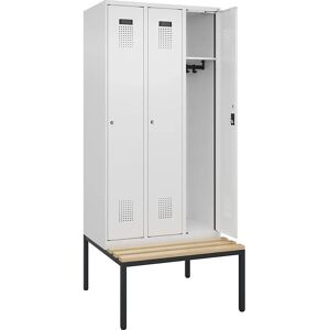 Armoire à vestiaire Evolo PLUS - 3 sections - Blanc - 2120mm Armoire à vestiaire Evolo PLUS - 3 sections - Blanc - 2120mm