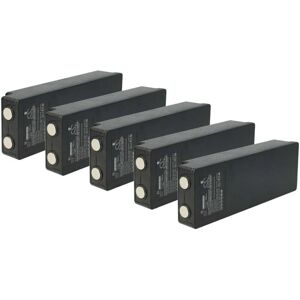Vhbw - 5x Rechargeable NiMH Battery for Industrial Remote - Black Vhbw - 5x Rechargeable NiMH Battery for Industrial Remote - Black