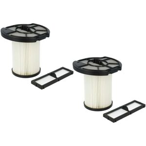 vhbw Filter Set for Vacuum Cleaner - 4x Black/White Filters vhbw Filter Set for Vacuum Cleaner - 4x Black/White Filters