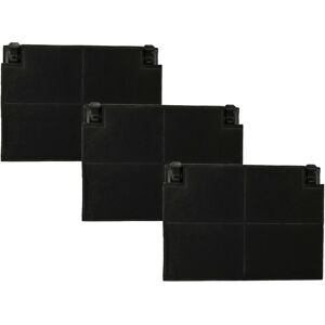 vhbw 3x Activated Carbon Filter for Cooker Hood - Black vhbw 3x Activated Carbon Filter for Cooker Hood - Black