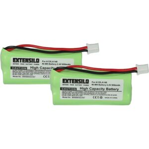 EXTENSILO - 2x Battery for Siemens Gigaset A245, A240 DUO, A24 - Landline Phone Battery EXTENSILO - 2x Battery for Siemens Gigaset A245, A240 DUO, A24 - Landline Phone Battery
