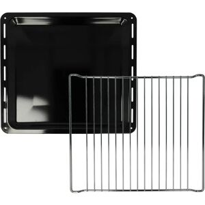 vhbw VHBWX Accesorios para horno - Bandeja de hornear y rejilla - Compatible con Zanussi ZO985, ZOC25601, ZOS865, ZOU10301, ZOU10311 vhbw VHBWX Accesorios para horno - Bandeja de hornear y rejilla - Compatible con Zanussi ZO985, ZOC25601, ZOS865, ZOU10301, ZOU10311