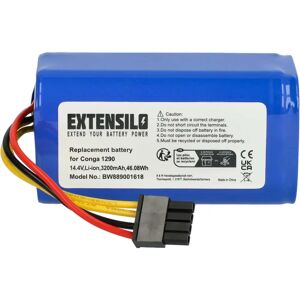 EXTENSILO Battery Replacement for Robot Vacuum - 3200mAh, 14.4V EXTENSILO Battery Replacement for Robot Vacuum - 3200mAh, 14.4V