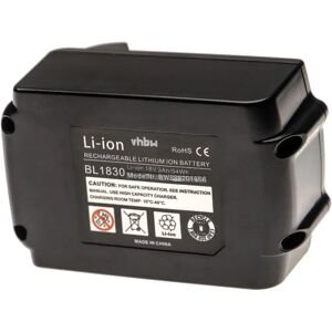 vhbw Makita Battery - 3000mAh, 18V Li-ion Power Tool Battery - Black vhbw Makita Battery - 3000mAh, 18V Li-ion Power Tool Battery - Black