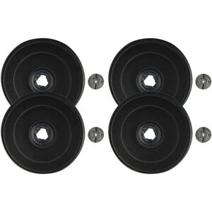 vhbw 4x Activated carbon filter - Black - Cooker hood vhbw 4x Activated carbon filter - Black - Cooker hood