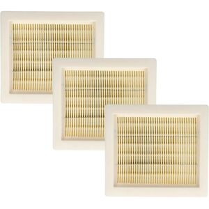 VHBW - Set 3x Flat Pleated Filter - White - Vacuum Cleaner Filter VHBW - Set 3x Flat Pleated Filter - White - Vacuum Cleaner Filter