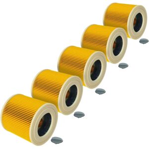 vhbw Kärcher Filter Set - 5 Pleated Vacuum Filters - Yellow vhbw Kärcher Filter Set - 5 Pleated Vacuum Filters - Yellow