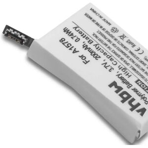 vhbw Apple Watch Battery - 200mAh, Li-Polymer - Compatible with MLLD2LL/A, MLFA2LL/A - Smartwatch Replacement vhbw Apple Watch Battery - 200mAh, Li-Polymer - Compatible with MLLD2LL/A, MLFA2LL/A - Smartwatch Replacement