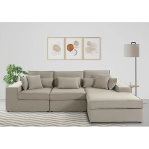Raum.ID Florid L-Form Taupe Sofa - Sofa Raum.ID Florid L-Form Taupe Sofa - Sofa
