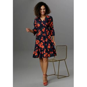 Aniston CASUAL Blumen V-Ausschnitt Kleid - Kleid Aniston CASUAL Blumen V-Ausschnitt Kleid - Kleid