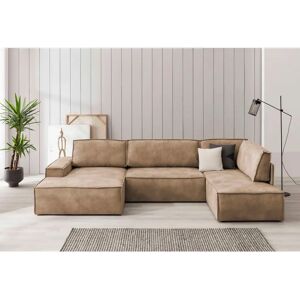 Home AFFAIRE Sherwood XXL 329cm U-Form Beige Couch Home AFFAIRE Sherwood XXL 329cm U-Form Beige Couch