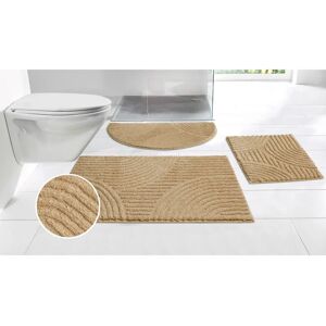 Home Affaire Ognon Beigefarbene rechteckige Badmatte - Badaccessoire Home Affaire Ognon Beigefarbene rechteckige Badmatte - Badaccessoire