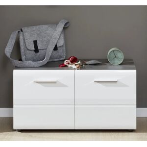 INOSIGN Sovana - Weiß Hochglanz, 80x41x35cm, Sitzbank - Bänke INOSIGN Sovana - Weiß Hochglanz, 80x41x35cm, Sitzbank - Bänke
