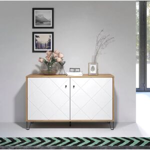 Places of Style Tarragona Sideboard - Rauten Fräsungen - Weiß Places of Style Tarragona Sideboard - Rauten Fräsungen - Weiß