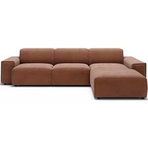andasu202fNordic Interior Glimminge - Braunes Cordsofa, Recamiere rechts - Sofa andasu202fNordic Interior Glimminge - Braunes Cordsofa, Recamiere rechts - Sofa