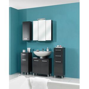 SAPHIR Quickset 311 Badschrank - 30x81x33cm, Anthrazit Glanz SAPHIR Quickset 311 Badschrank - 30x81x33cm, Anthrazit Glanz